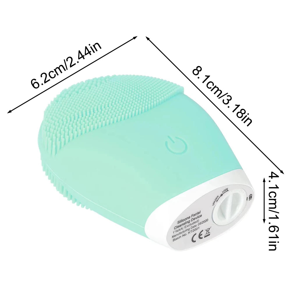 Brosse Nettoyante Visage Électrique en Silicone