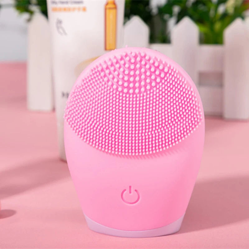 Brosse Nettoyante Visage Électrique en Silicone