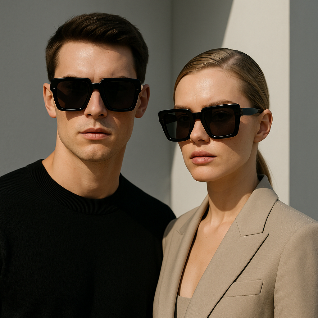 Lunettes Statement – Carrées, Épaisses & Rétro