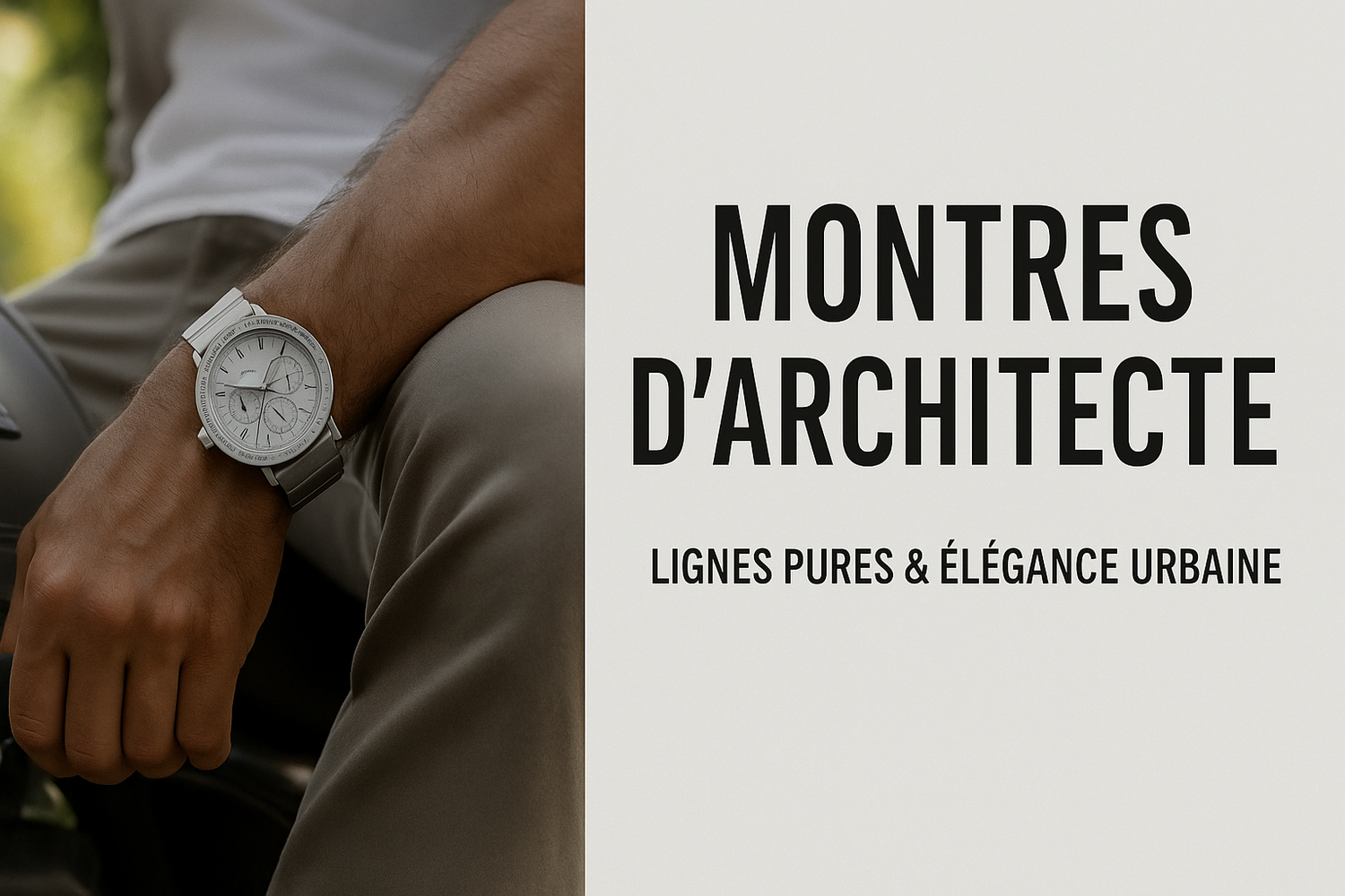 Montres d’Architecte – Lignes Pures & Élégance Urbaine