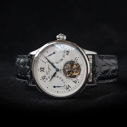 SUGESS ST8004 – Tourbillon Mécanique Prestige (Édition Cuir Crocodile)