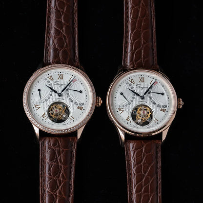 SUGESS ST8004 – Tourbillon Mécanique Prestige (Édition Cuir Crocodile)