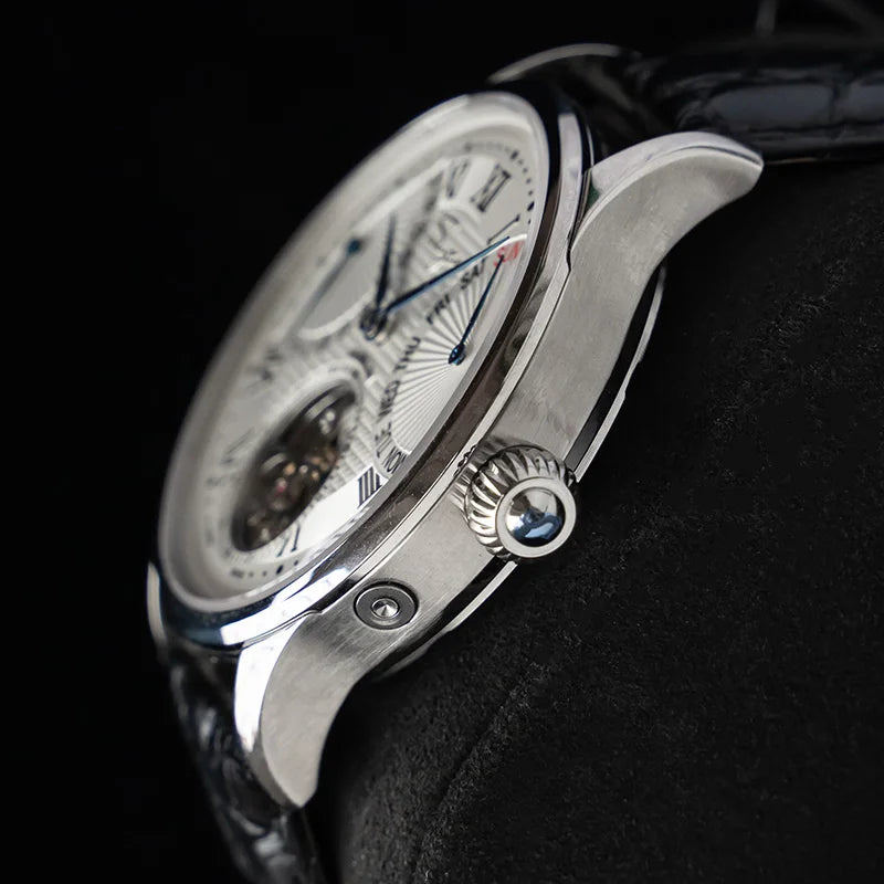 SUGESS ST8004 – Tourbillon Mécanique Prestige (Édition Cuir Crocodile)