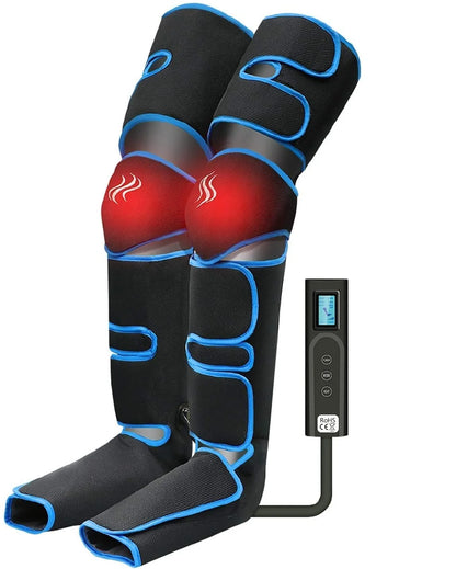 Massage Jambes 360° avec Chauffe Genoux – Sans Fil & Compression Intelligente