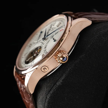 SUGESS ST8004 – Tourbillon Mécanique Prestige (Édition Cuir Crocodile)