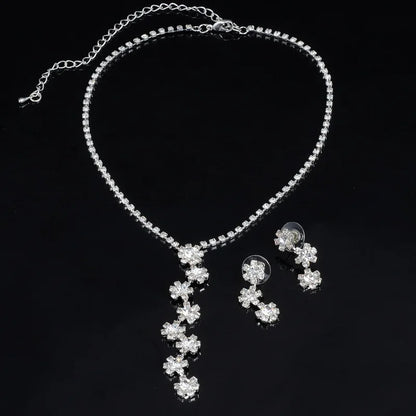 Parure Bijoux Cristal BLIJERY – Collier & Boucles Élégantes (Plusieurs Styles au Choix)