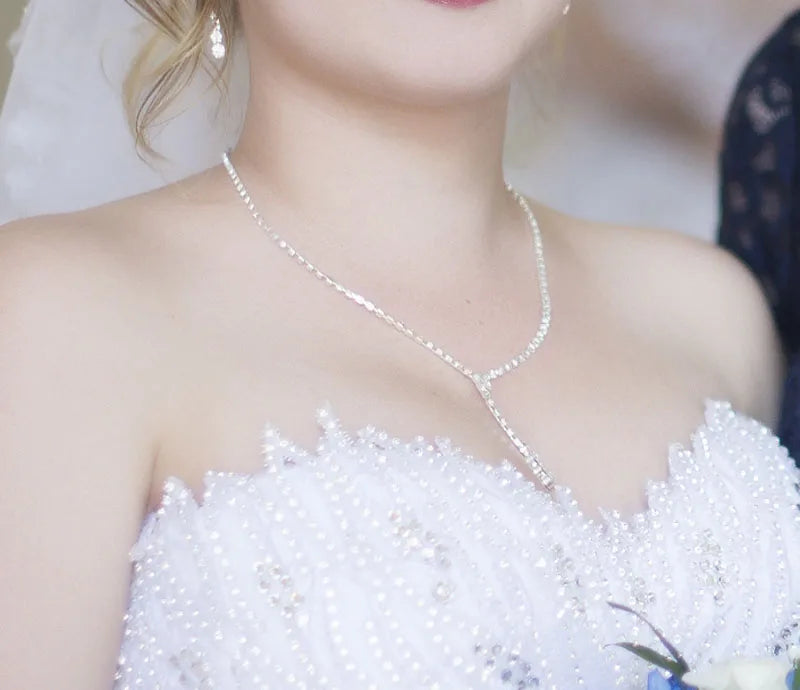 Parure Bijoux Cristal BLIJERY – Collier & Boucles Élégantes (Plusieurs Styles au Choix)