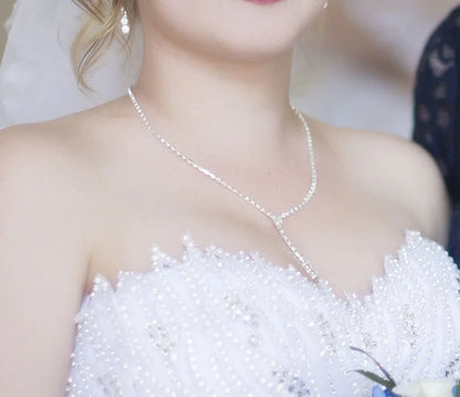 Parure Bijoux Cristal BLIJERY – Collier & Boucles Élégantes (Plusieurs Styles au Choix)