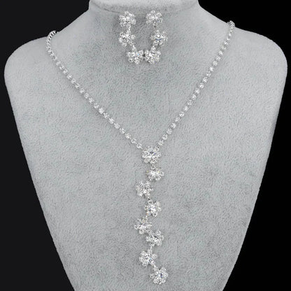 Parure Bijoux Cristal BLIJERY – Collier & Boucles Élégantes (Plusieurs Styles au Choix)