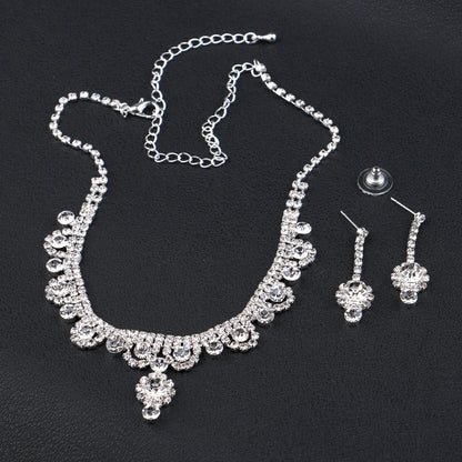 Parure Bijoux Cristal BLIJERY – Collier & Boucles Élégantes (Plusieurs Styles au Choix)