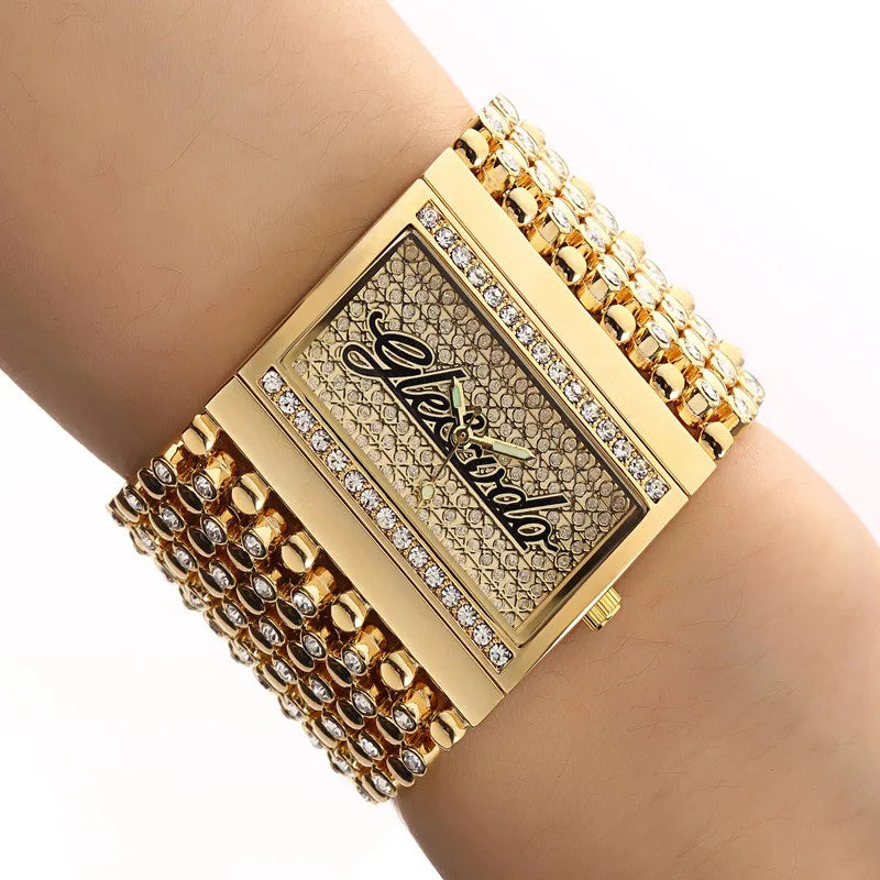 G&D G027 – Montre Bijou Femme Dorée (Édition Glamour & Élégance)