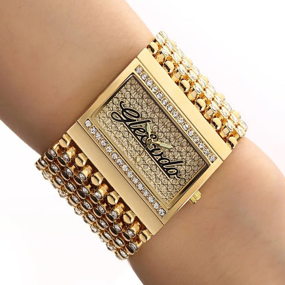 G&D G027 – Montre Bijou Femme Dorée (Édition Glamour & Élégance)