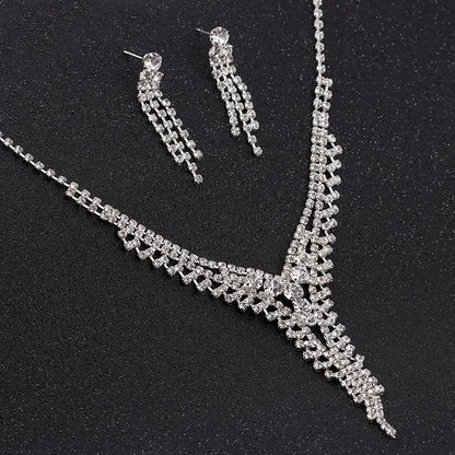 Parure Bijoux Cristal BLIJERY – Collier & Boucles Élégantes (Plusieurs Styles au Choix)