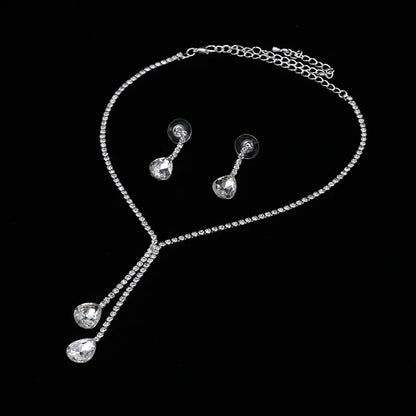 Parure Bijoux Cristal BLIJERY – Collier & Boucles Élégantes (Plusieurs Styles au Choix)
