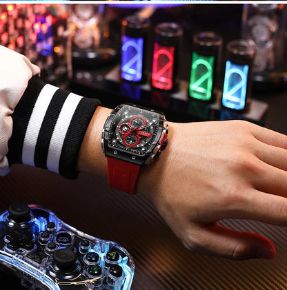 Montre CURREN 8442 – Design Rectangulaire & Style Sport Chic (Édition Limitée)