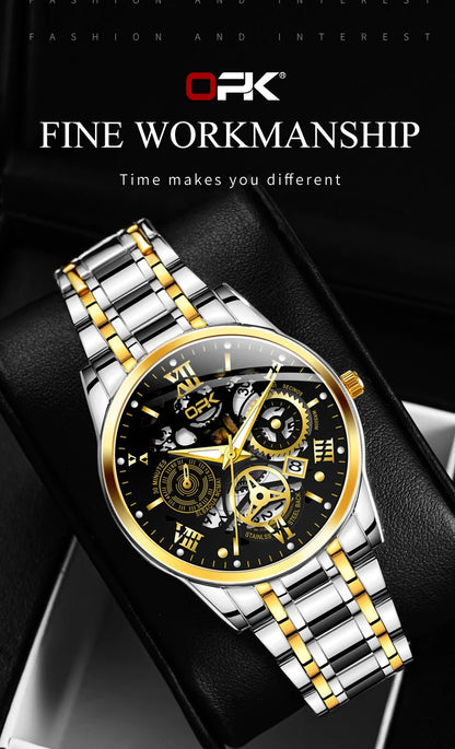 Montre OPK8135 – Harmonie Mécanique (Édition Dual-Ton)
