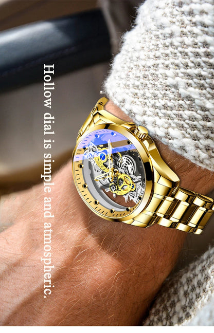 Montre Squelette Automatique – Mécanisme Apparent & Finitions Luxueuses (Cuir ou Acier)