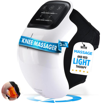 Appareil de Massage Intelligent pour Genou – Vibration & Chaleur Rouge Thérapeutique