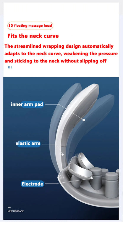 Collier de Massage Intelligent Cervical – Chauffant & Ergonomique