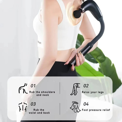 Massage Marteau Électrique – Smart Gun Rechargeable | 9 Modes