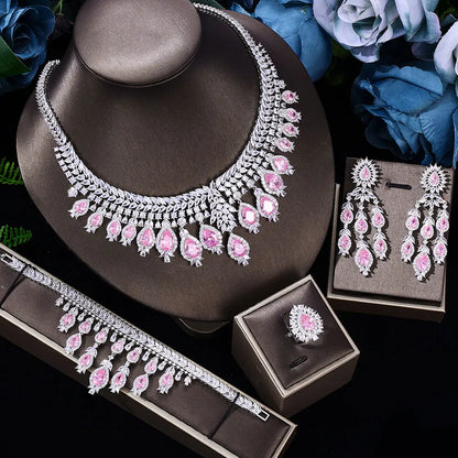 Parure Royale Émeraude – Bijoux Mariée Luxe 4 Pièces
(Édition Limitée – Style Dubaï 2024)
Référence : ZY-DZ279
Prix : 149,90 € (au lieu de 179,90 €)