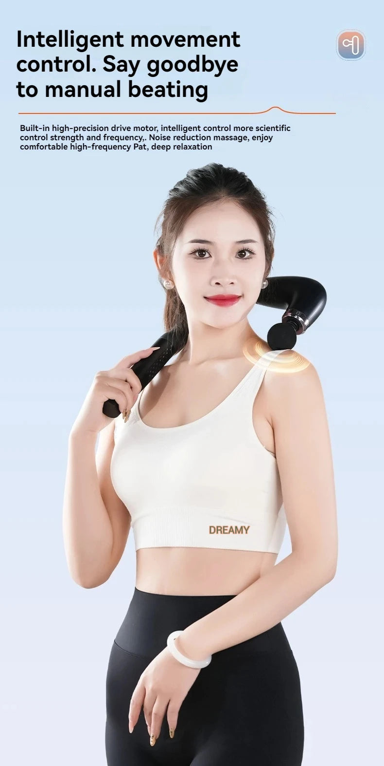 Massage Marteau Électrique – Smart Gun Rechargeable | 9 Modes