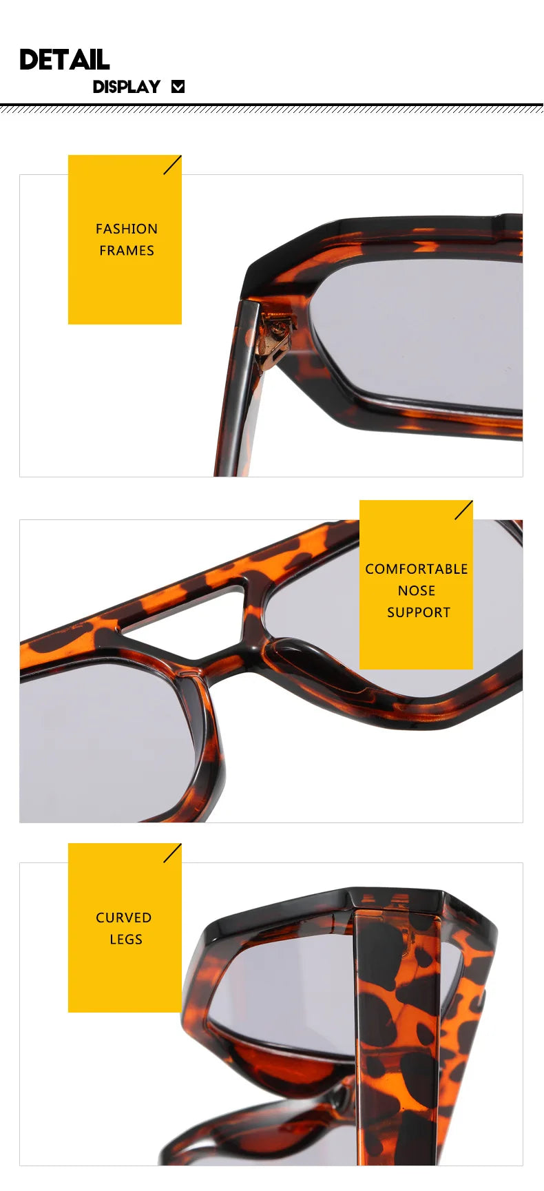 Lunettes A203 – Monture Carrée & Style Rétro-Chic