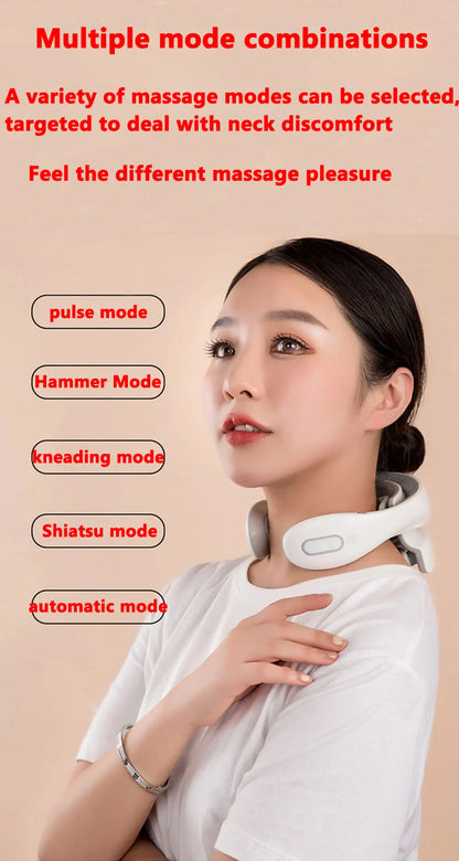 Collier de Massage Intelligent Cervical – Chauffant & Ergonomique