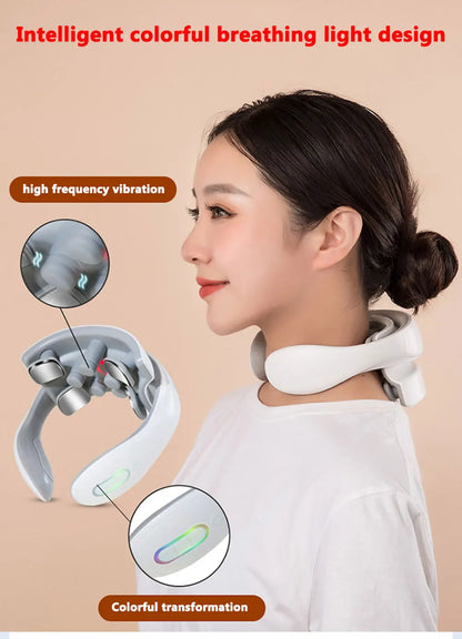 Collier de Massage Intelligent Cervical – Chauffant & Ergonomique