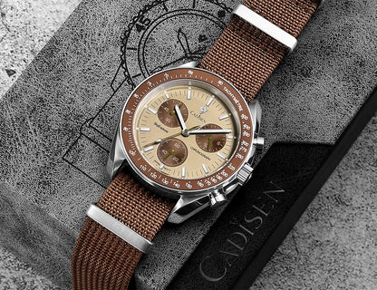 CADISEN C7064 – Chronographe Prestige VK68 (Édition Sport Vintage)