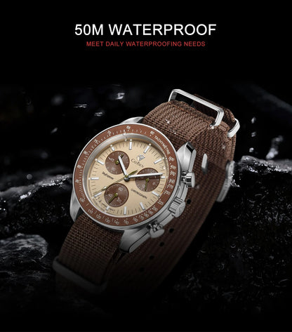CADISEN C7064 – Chronographe Prestige VK68 (Édition Sport Vintage)