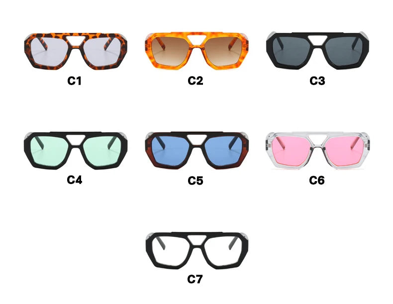 Lunettes A203 – Monture Carrée & Style Rétro-Chic