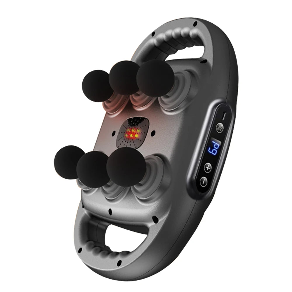 Pistolet de Massage Fascia 6 Têtes – Haute Fréquence & Relaxation Profonde