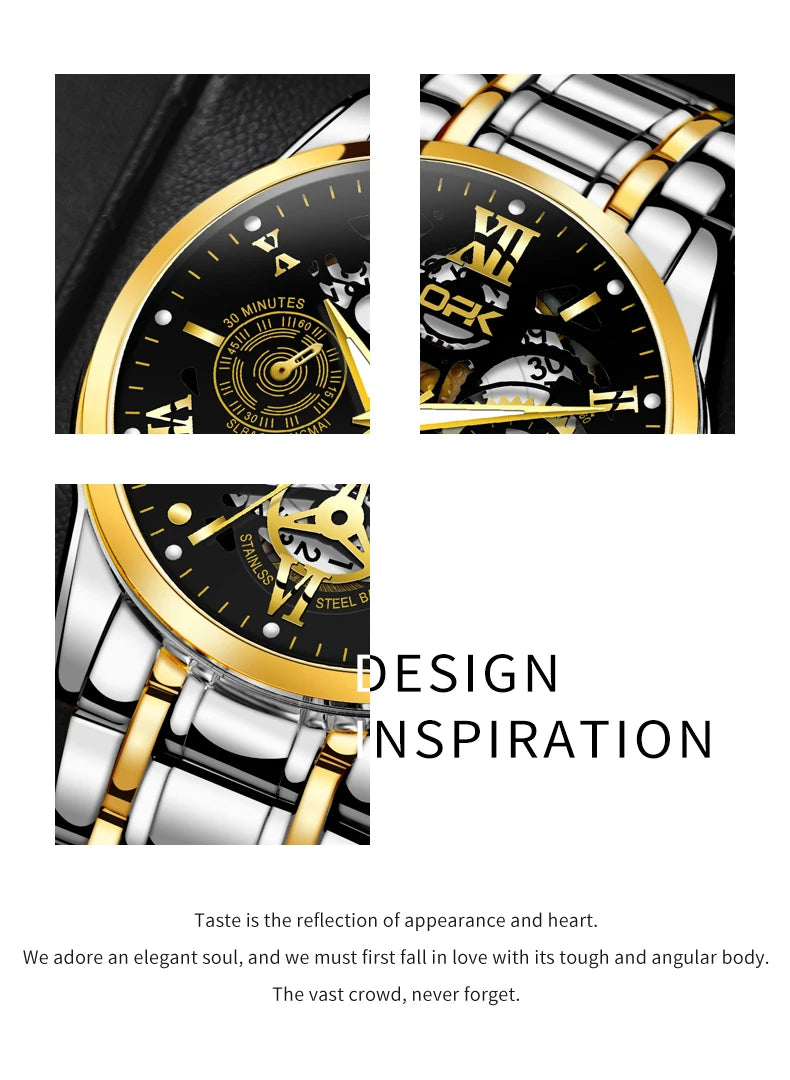 Montre OPK8135 – Harmonie Mécanique (Édition Dual-Ton)