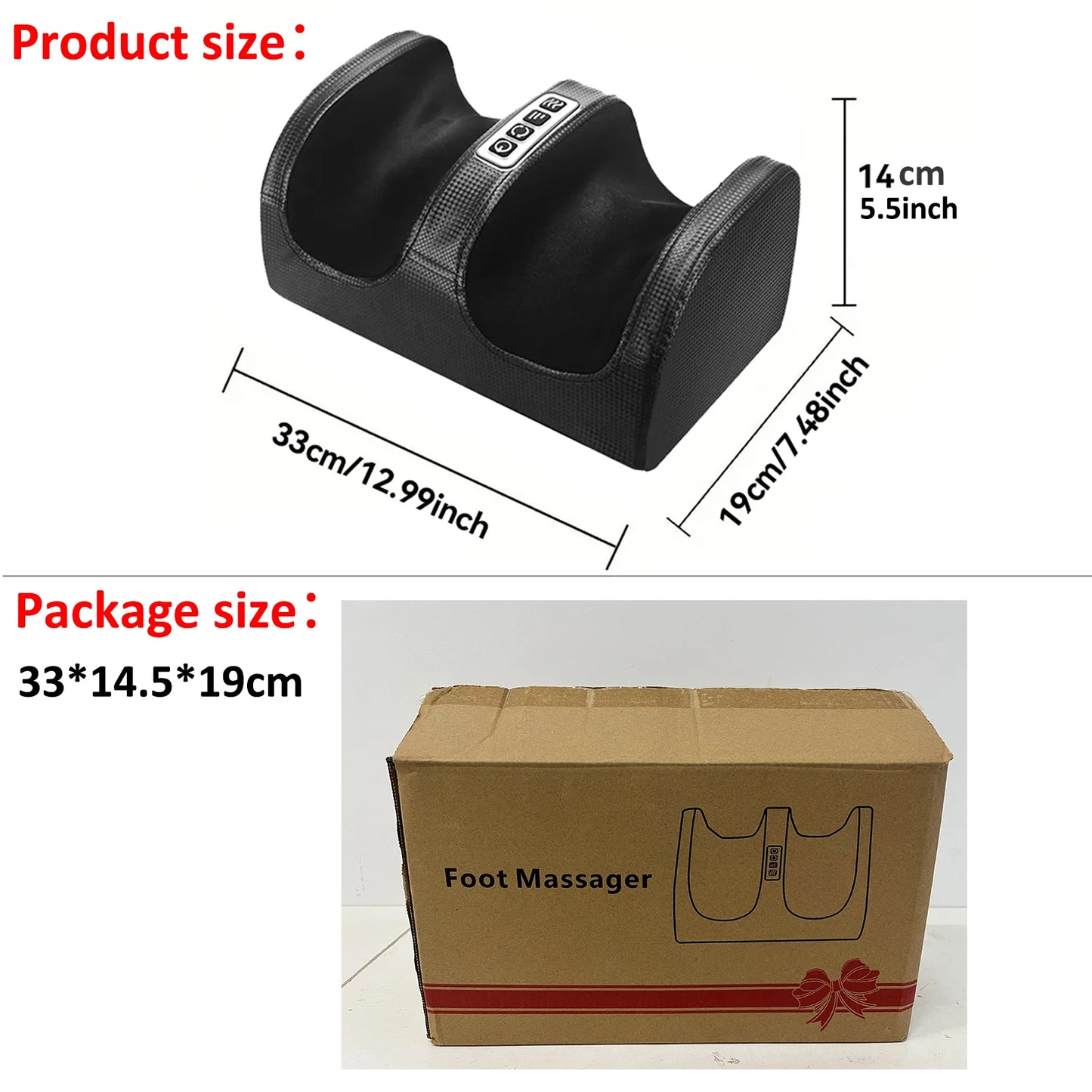 Appareil de Massage Pieds & Mollets – Shiatsu Chauffant et Pétrissage Profond