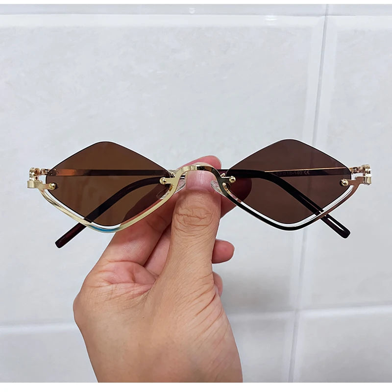 Lunettes YY96 – Lunettes de Soleil Cat Eye Métal & Glamour