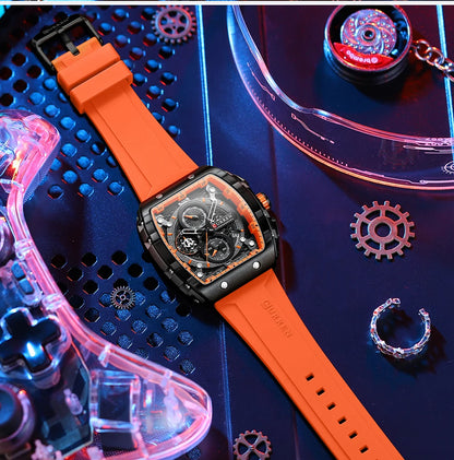 Montre CURREN 8442 – Design Rectangulaire & Style Sport Chic (Édition Limitée)