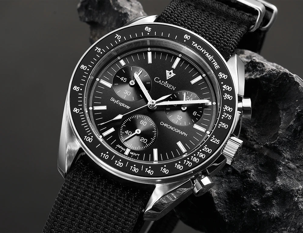 CADISEN C7064 – Chronographe Prestige VK68 (Édition Sport Vintage)