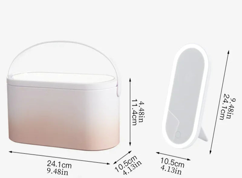 Boîte de Maquillage Intelligente avec Miroir LED
