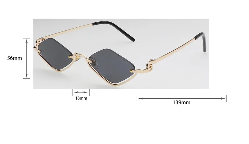 Lunettes YY96 – Lunettes de Soleil Cat Eye Métal & Glamour