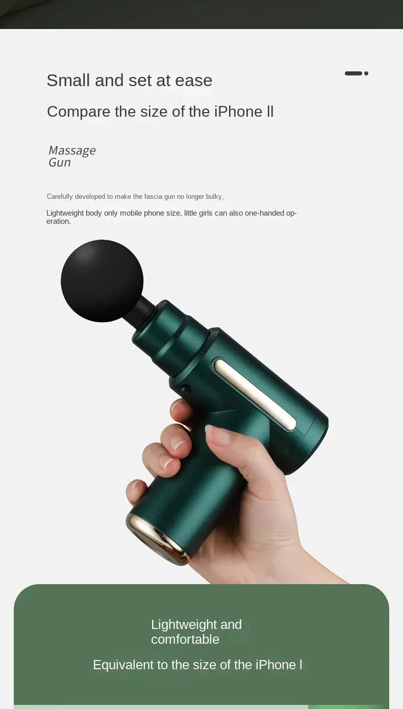 Mini Pistolet de Massage Musculaire – Recharge USB-C (5 couleurs)