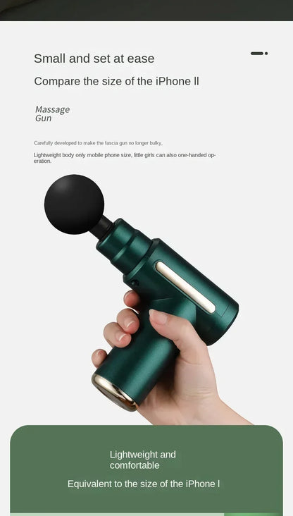 Mini Pistolet de Massage Musculaire – Recharge USB-C (5 couleurs)