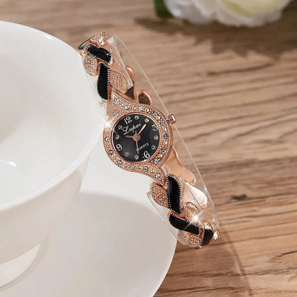 Coffret LVPAI Noir Opulence – Montre & Bijoux Souverains (6 pièces)