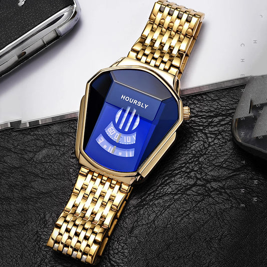 Hoursly S00547 – Montre Homme Moto & Acier (Édition Design Futuriste)