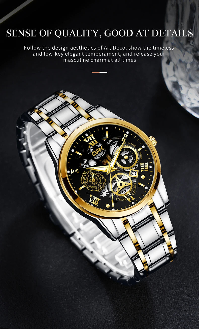 Montre OPK8135 – Harmonie Mécanique (Édition Dual-Ton)