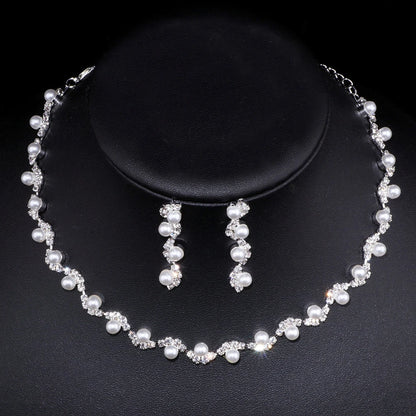 Parure Bijoux Cristal BLIJERY – Collier & Boucles Élégantes (Plusieurs Styles au Choix)