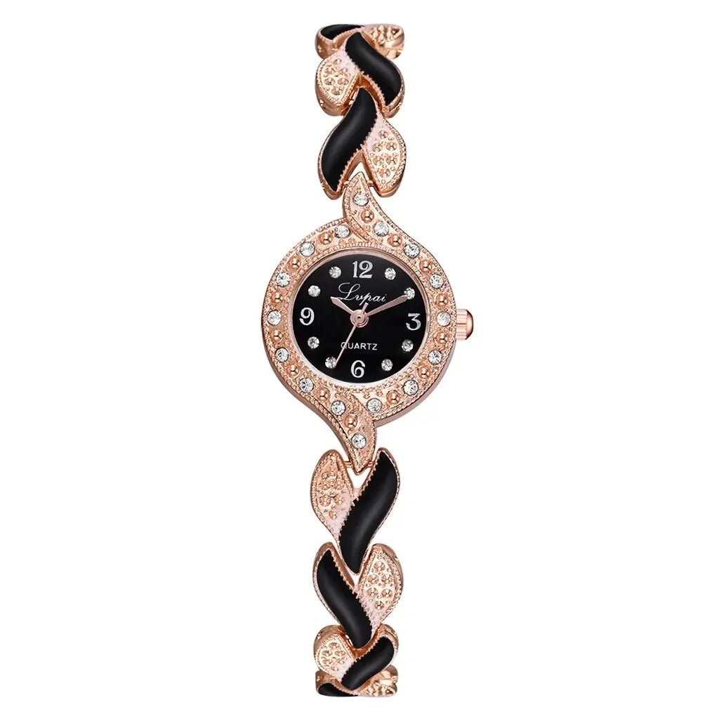 Coffret LVPAI Noir Opulence – Montre & Bijoux Souverains (6 pièces)