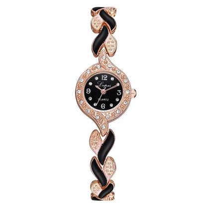 Coffret LVPAI Noir Opulence – Montre & Bijoux Souverains (6 pièces)