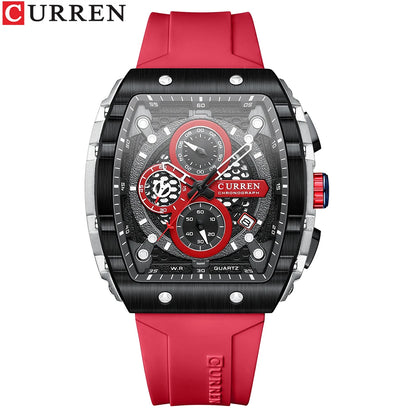 Montre CURREN 8442 – Design Rectangulaire & Style Sport Chic (Édition Limitée)