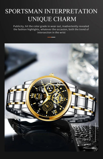 Montre OPK8135 – Harmonie Mécanique (Édition Dual-Ton)